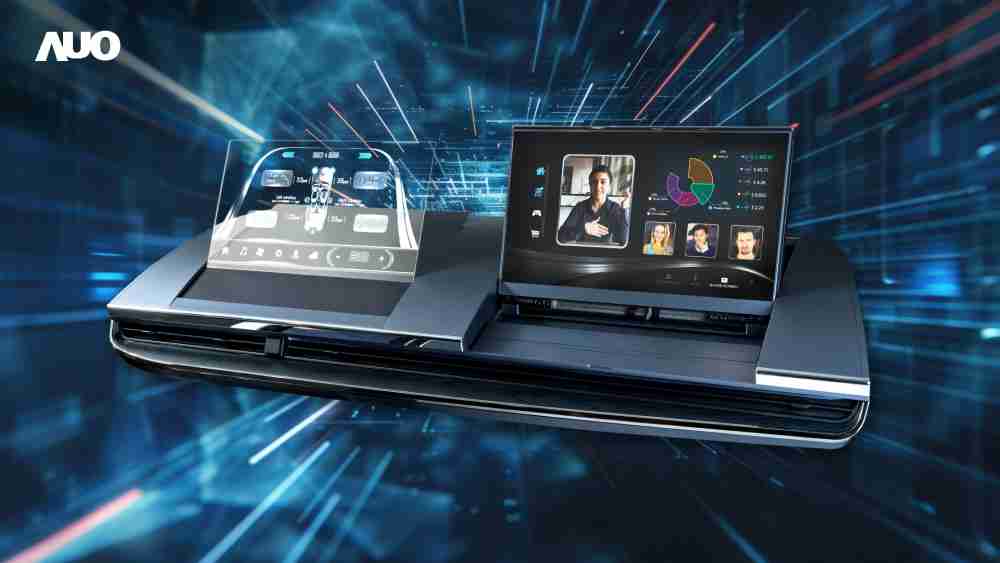 森林舞会Micro LED Display HMI解决方案打造透明Micro LED前座仪表，，，呈现信息并保留驾驶视野开阔；亦为副驾驶座乘客打造收放自如的Micro LED屏幕，，在不影响显示质量的前提于显示区内建镜头，，，让用户能与视讯对象直接眼神接触，，，，提供绝佳的双向沟通体验